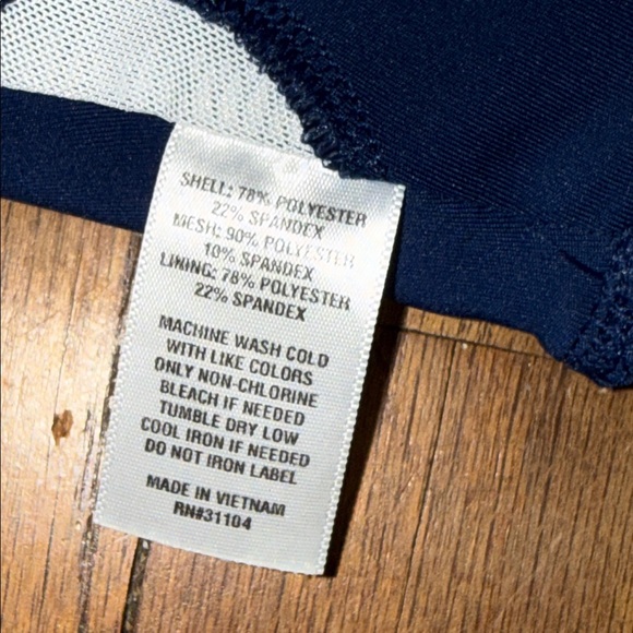 •ZELOS•NWOT DEEP SEA BLUE MEDIUM IMPACT SOLID RACERBACK SPORTS BRA SIZE MEDIUM - Picture 12 of 12